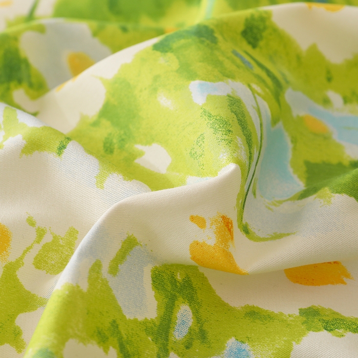 91家纺网 家纺一手货源 找家纺 宇彬家纺 2026直播新款13372A类全棉纯棉印花床单床笠款四件套和单被套喷气清新简约 柔晨