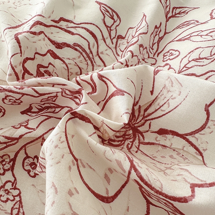 91家纺网 家纺一手货源 找家纺 宇彬家纺 2026直播新款13372A类全棉纯棉印花床单床笠款四件套和单被套喷气清新简约 东方国潮