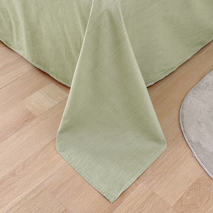 91家纺网 家纺一手货源 找家纺 宇彬家纺 2026直播新款13372A类全棉纯棉印花床单床笠款四件套和单被套喷气清新简约 朵彩-米