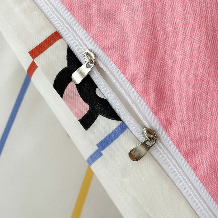 91家纺网 家纺一手货源 找家纺 宇彬家纺 2026直播新款13372A类全棉纯棉印花床单床笠款四件套和单被套喷气清新简约 法豆