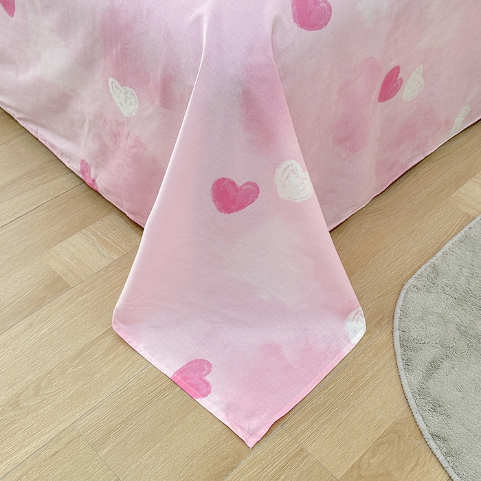 91家纺网 家纺一手货源 找家纺 宇彬家纺 2026直播新款13372A类全棉纯棉印花床单床笠款四件套和单被套喷气清新简约 黑大帅