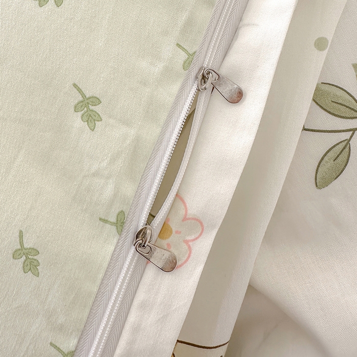 91家纺网 家纺一手货源 找家纺 宇彬家纺 2026直播新款13372A类全棉纯棉印花床单床笠款四件套和单被套喷气清新简约 鸭吖