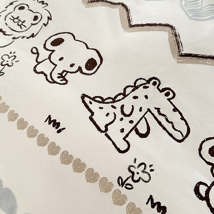 91家纺网 家纺一手货源 找家纺 宇彬家纺 2026直播新款13372A类全棉纯棉印花床单床笠款四件套和单被套喷气清新简约 布拉格调