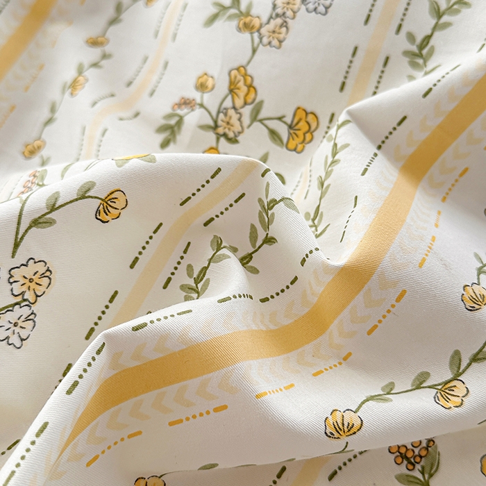 91家纺网 家纺一手货源 找家纺 宇彬家纺 2026直播新款13372A类全棉纯棉印花床单床笠款四件套和单被套喷气清新简约 宁静致远