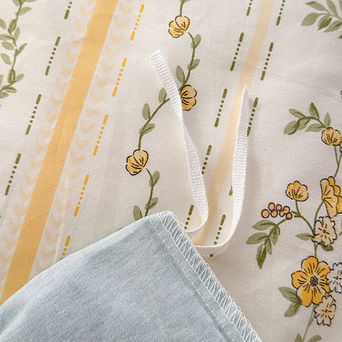 91家纺网 家纺一手货源 找家纺 宇彬家纺 2026直播新款13372A类全棉纯棉印花床单床笠款四件套和单被套喷气清新简约 宁静致远