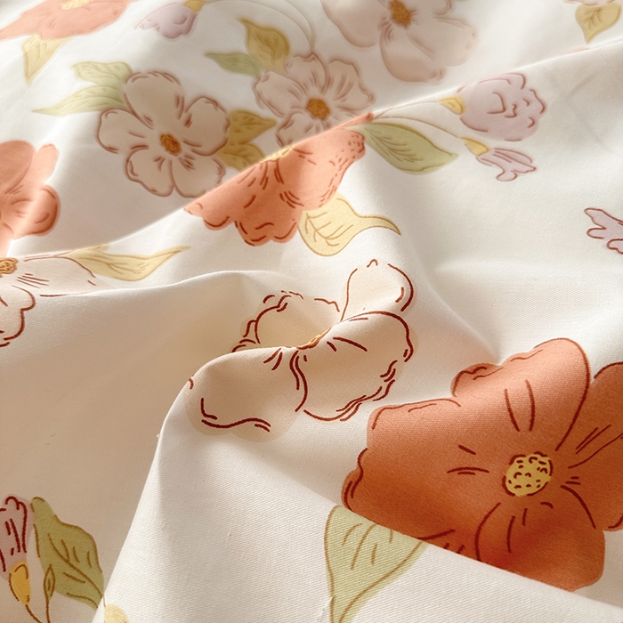 91家纺网 家纺一手货源 找家纺 宇彬家纺 2026直播新款13372A类全棉纯棉印花床单床笠款四件套和单被套喷气清新简约 颂和