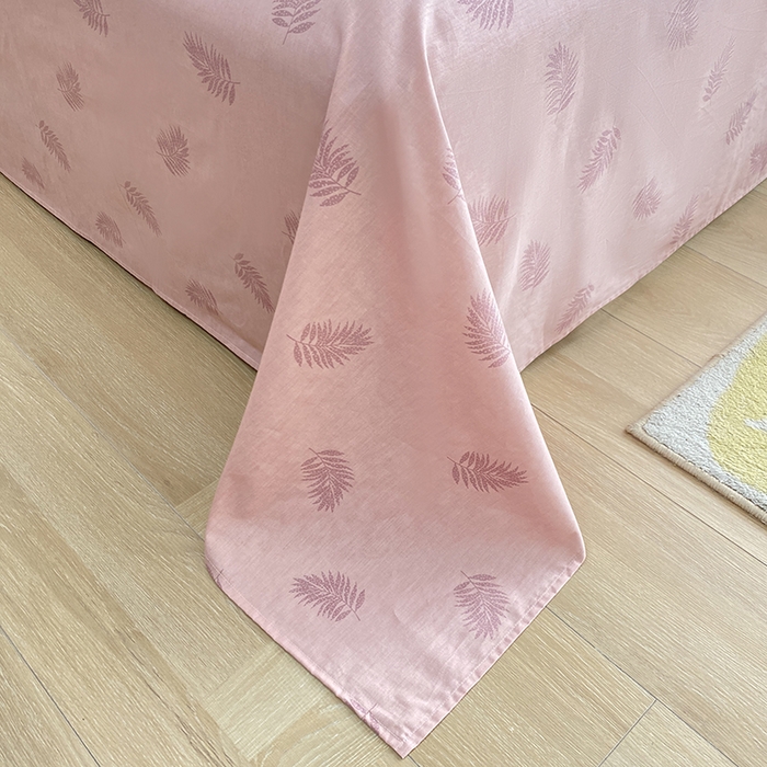 91家纺网 家纺一手货源 找家纺 宇彬家纺 2026直播新款13372A类全棉纯棉印花床单床笠款四件套和单被套喷气清新简约 梦特娇