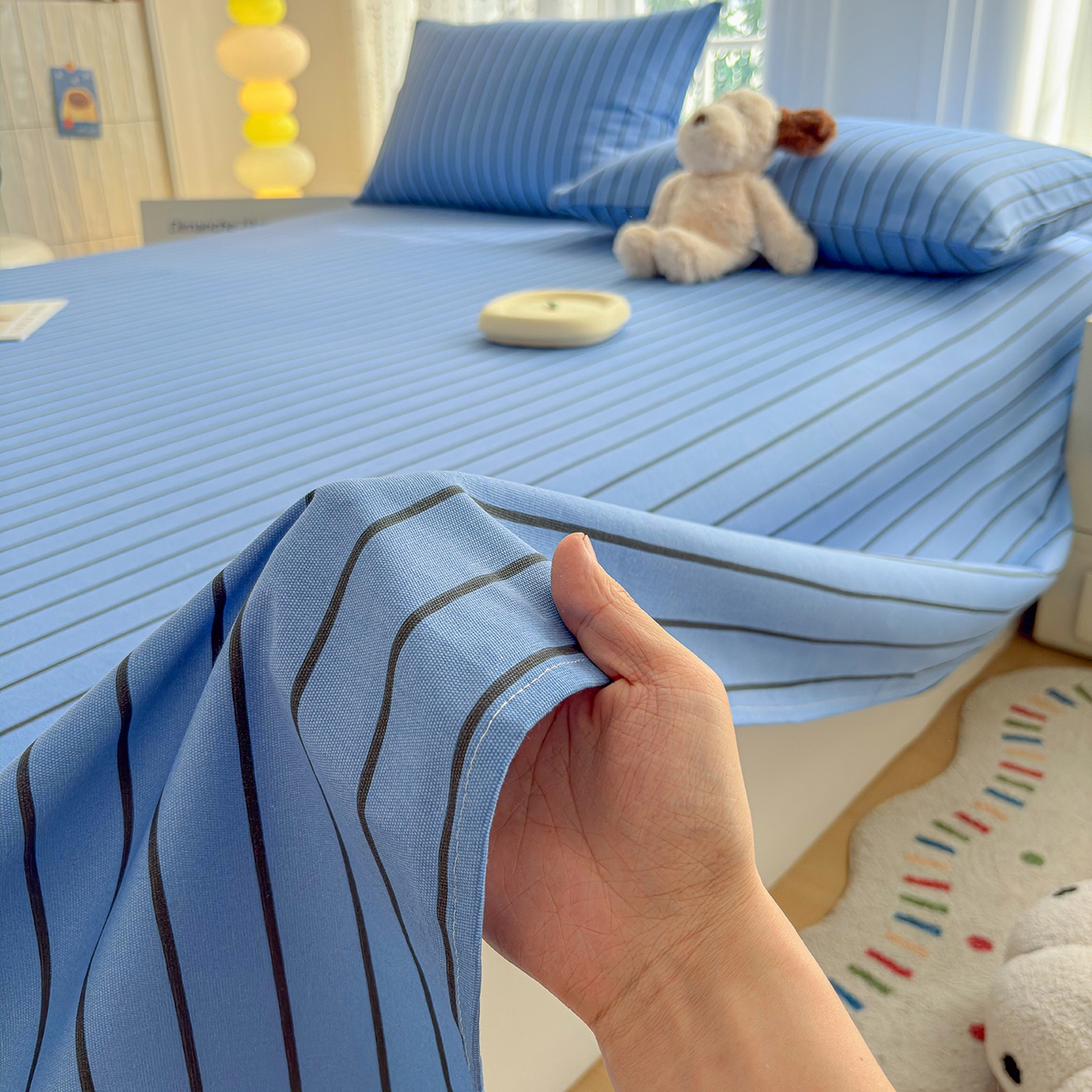 91家纺网 家纺一手货源 找家纺 （总）慕梵家居 2026春夏新款全棉纯棉老粗布单床单 床单单件