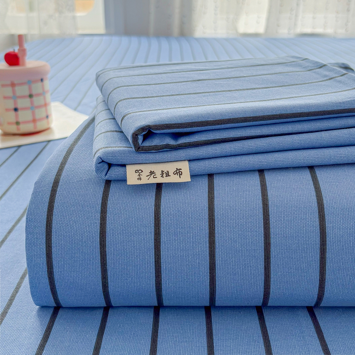 91家纺网 家纺一手货源 找家纺 （总）慕梵家居 2026春夏新款全棉纯棉老粗布单床单 床单单件