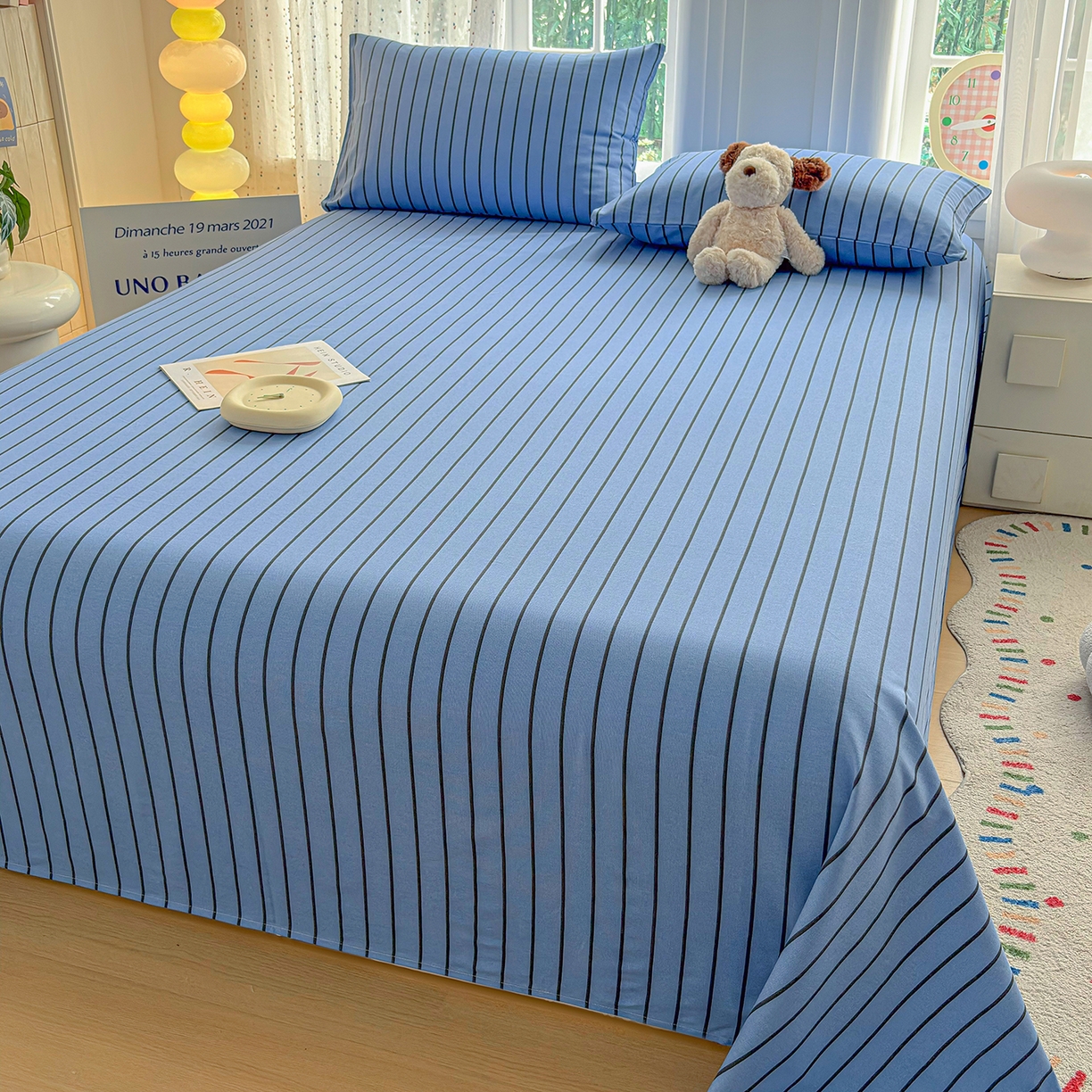 91家纺网 家纺一手货源 找家纺 （总）慕梵家居 2026春夏新款全棉纯棉老粗布单床单 床单单件