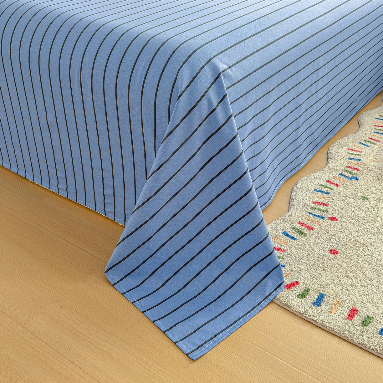 91家纺网 家纺一手货源 找家纺 （总）慕梵家居 2026春夏新款全棉纯棉老粗布单床单 床单单件