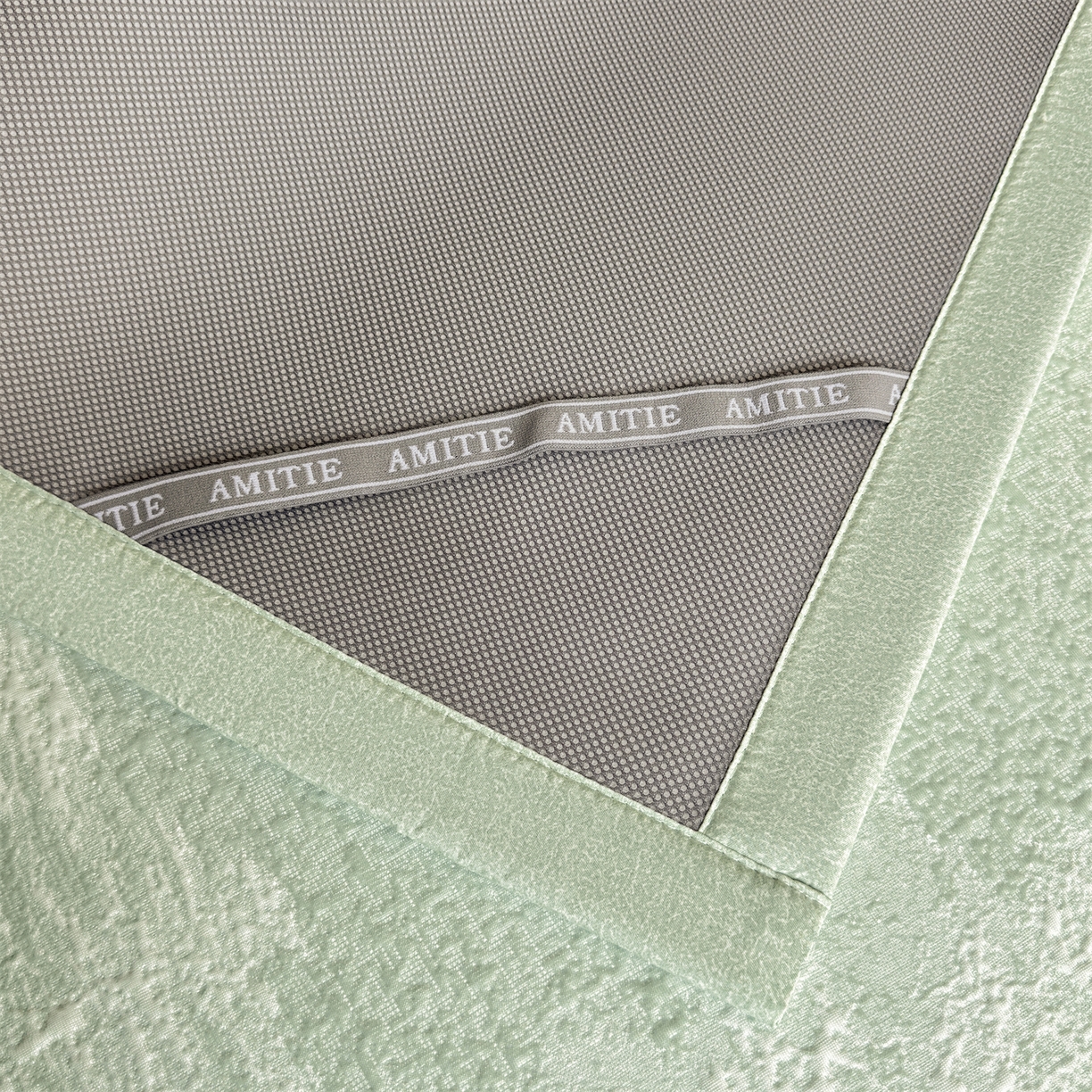 91家纺网 家纺一手货源 找家纺 慕木家纺 2026新品高端复合三明治PE乙纶双面提花610克冰豆豆凉席水墨丹青系列（提供买家秀） 床席款水墨丹青-绿