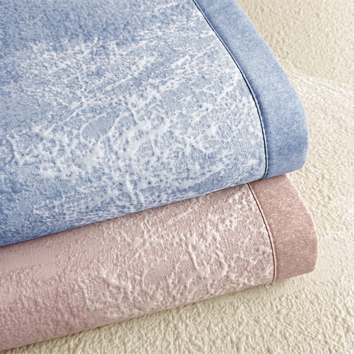 91家纺网 家纺一手货源 找家纺 慕木家纺 2026新品高端复合三明治PE乙纶双面提花610克冰豆豆凉席水墨丹青系列（提供买家秀） 床席款组合