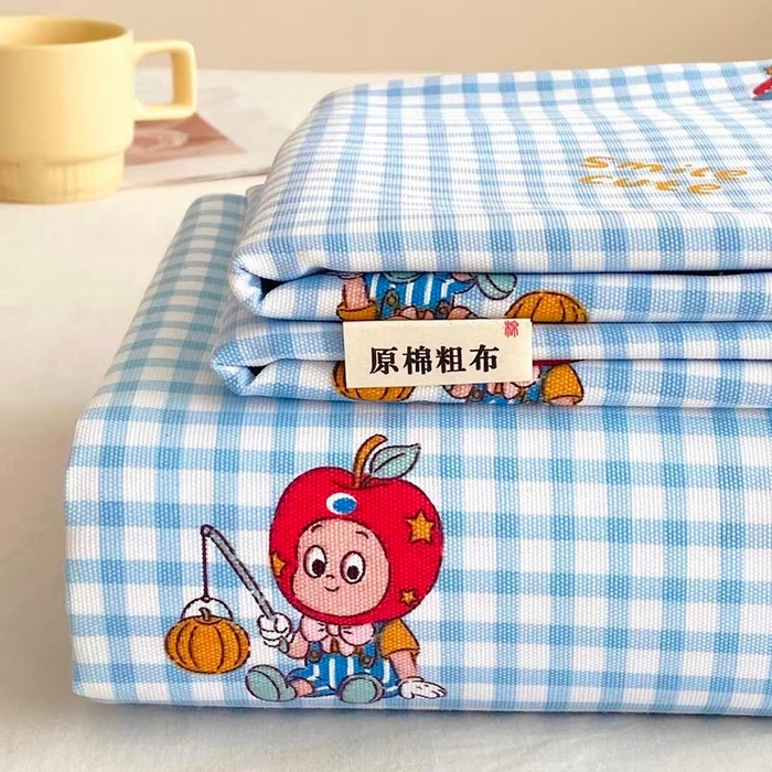 91家纺网 家纺一手货源 找家纺 （总）首爱家纺 2026新款工艺款原棉印花老粗布床单系列