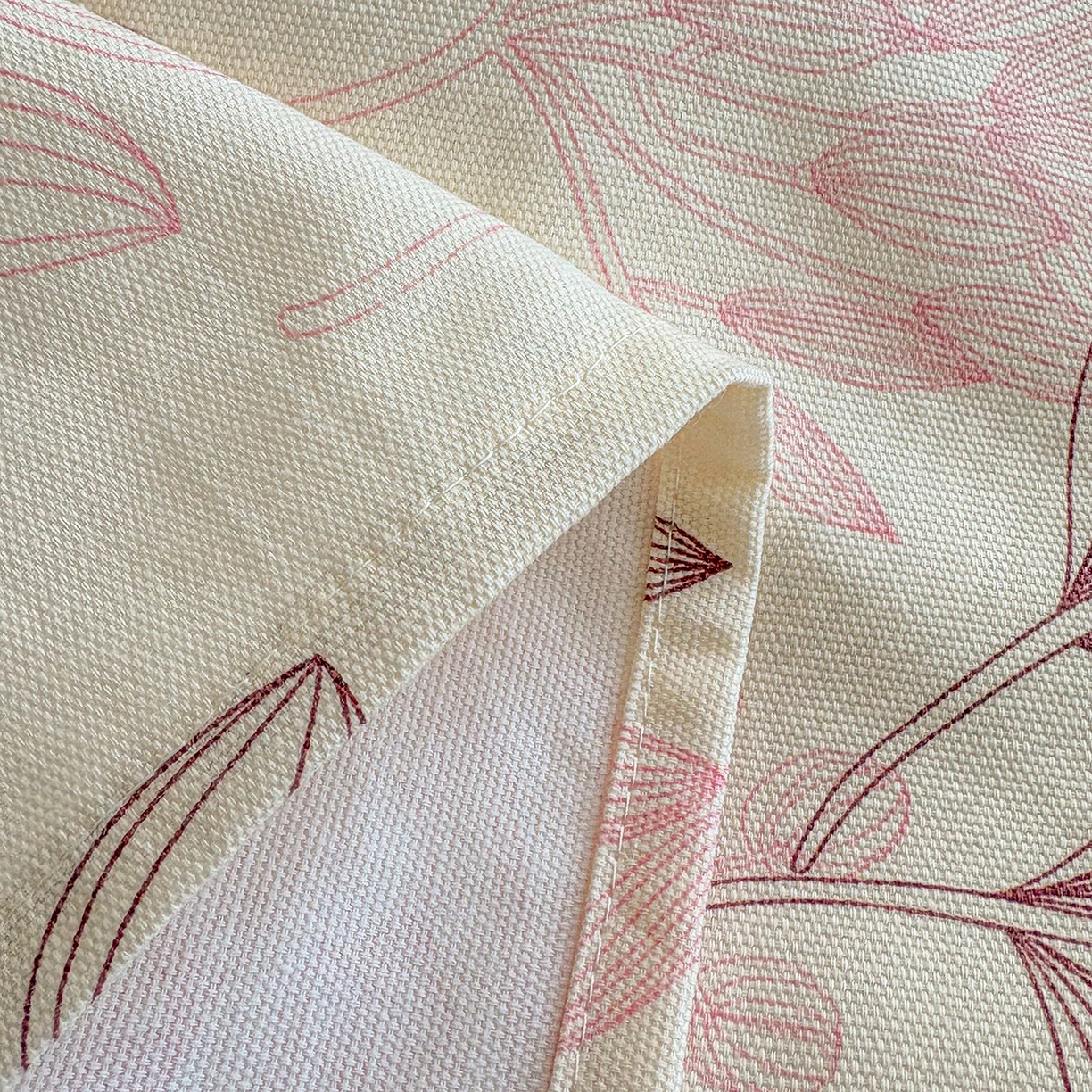 91家纺网 家纺一手货源 找家纺 慕梵家居 2026春夏新款全棉纯棉老粗布单床单 床单单件 繁花粉