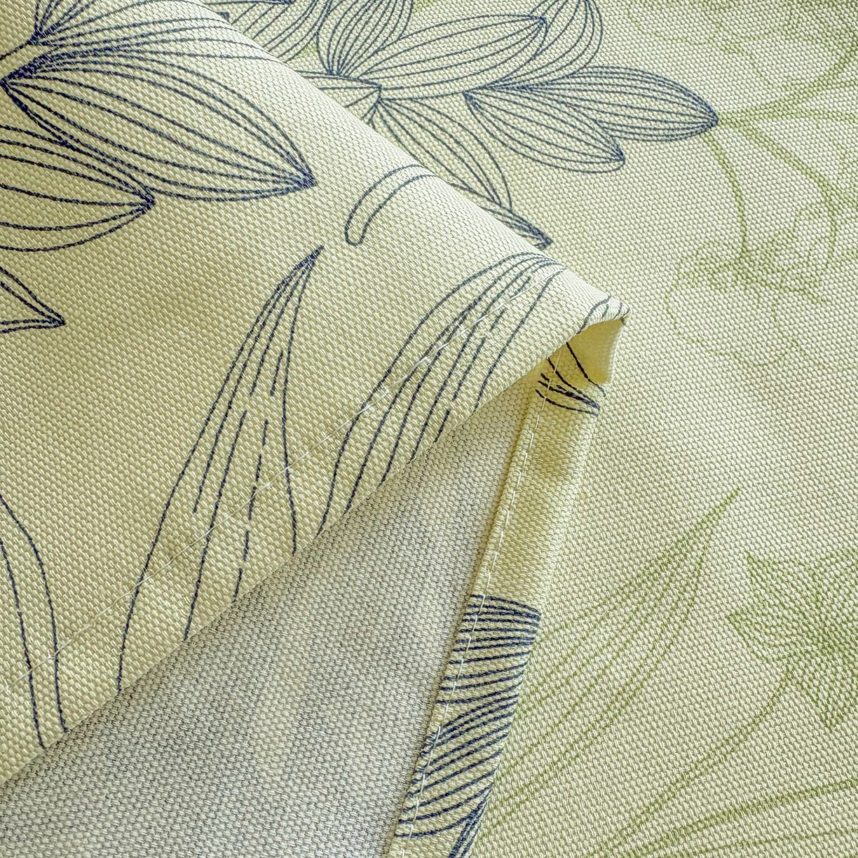 91家纺网 家纺一手货源 找家纺 慕梵家居 2026春夏新款全棉纯棉老粗布单床单 床单单件 繁花绿