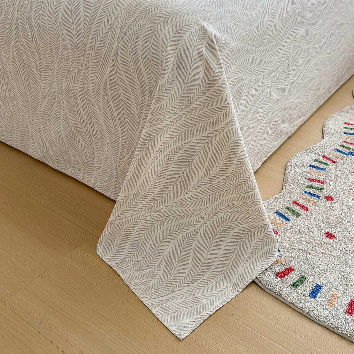 91家纺网 家纺一手货源 找家纺 慕梵家居 2026春夏新款全棉纯棉老粗布单床单 床单单件 格调