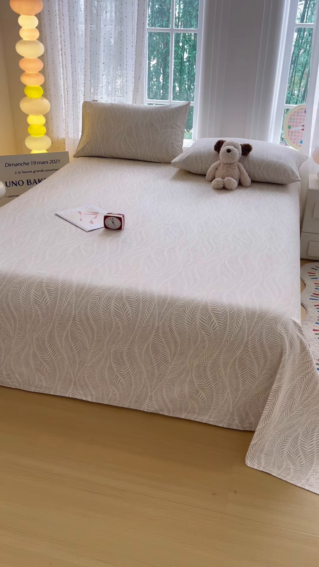 91家纺网 家纺一手货源 找家纺 慕梵家居 2026春夏新款全棉纯棉老粗布单床单 床单单件 格调