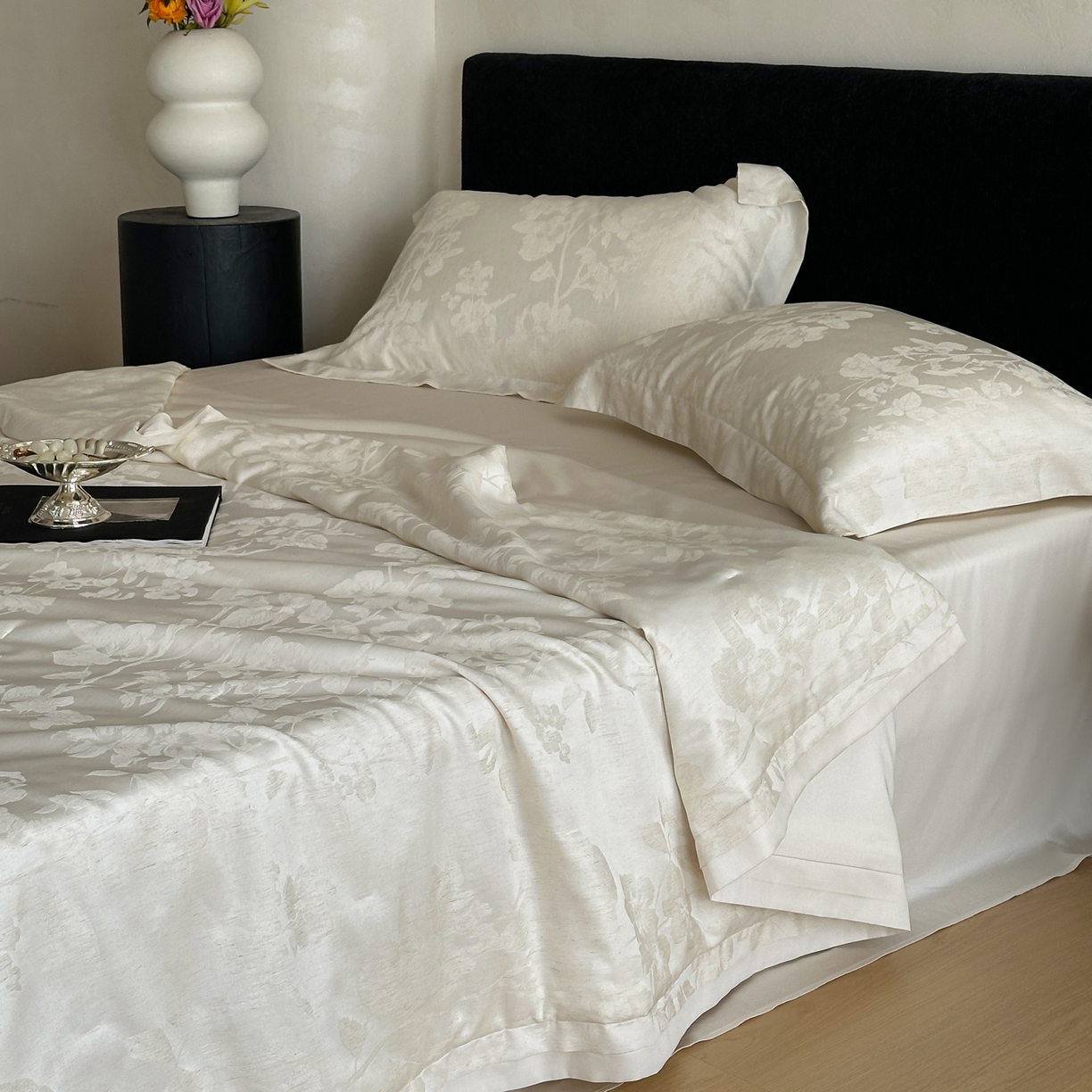 91家纺网 家纺一手货源 找家纺 （总）佳汐蓝家纺 2026新款天丝棉麻提花可水洗有机蚕丝夏被