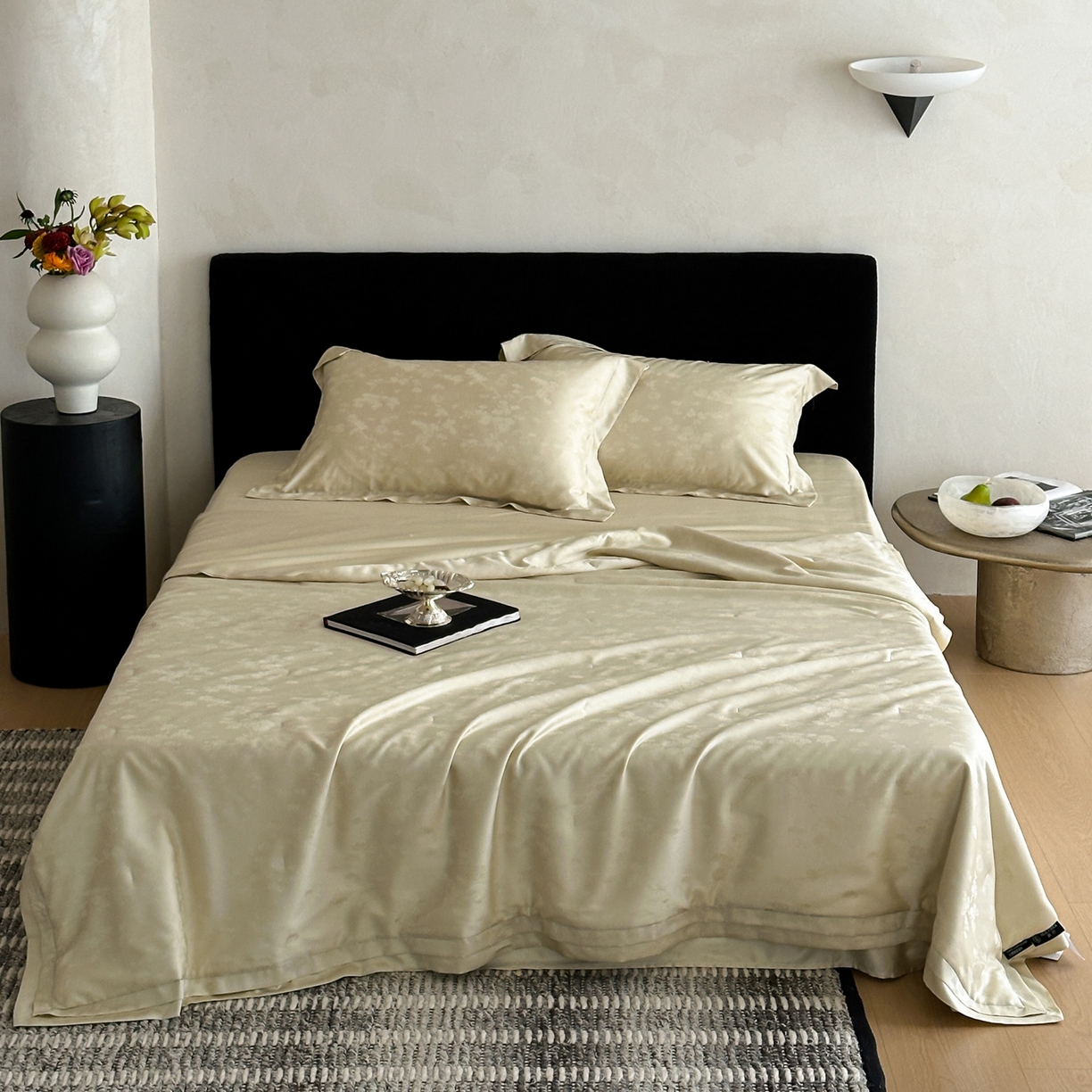 91家纺网 家纺一手货源 找家纺 （总）佳汐蓝家纺 2026新款天丝棉麻提花可水洗有机蚕丝夏被