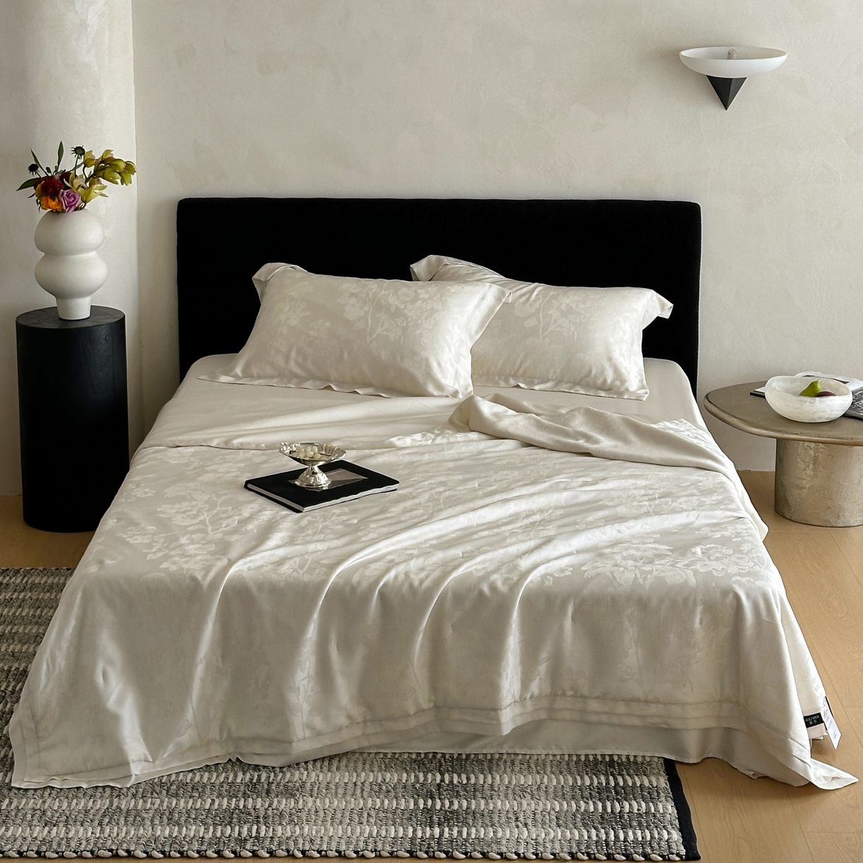 91家纺网 家纺一手货源 找家纺 （总）佳汐蓝家纺 2026新款天丝棉麻提花可水洗有机蚕丝夏被