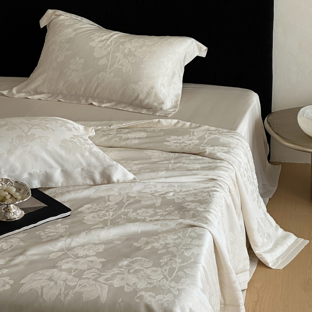 91家纺网 家纺一手货源 找家纺 （总）佳汐蓝家纺 2026新款天丝棉麻提花可水洗有机蚕丝夏被