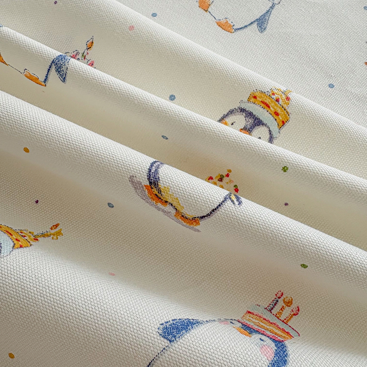 91家纺网 家纺一手货源 找家纺 慕梵家居 2026春夏新款全棉纯棉老粗布单床单 床单单件 企鹅