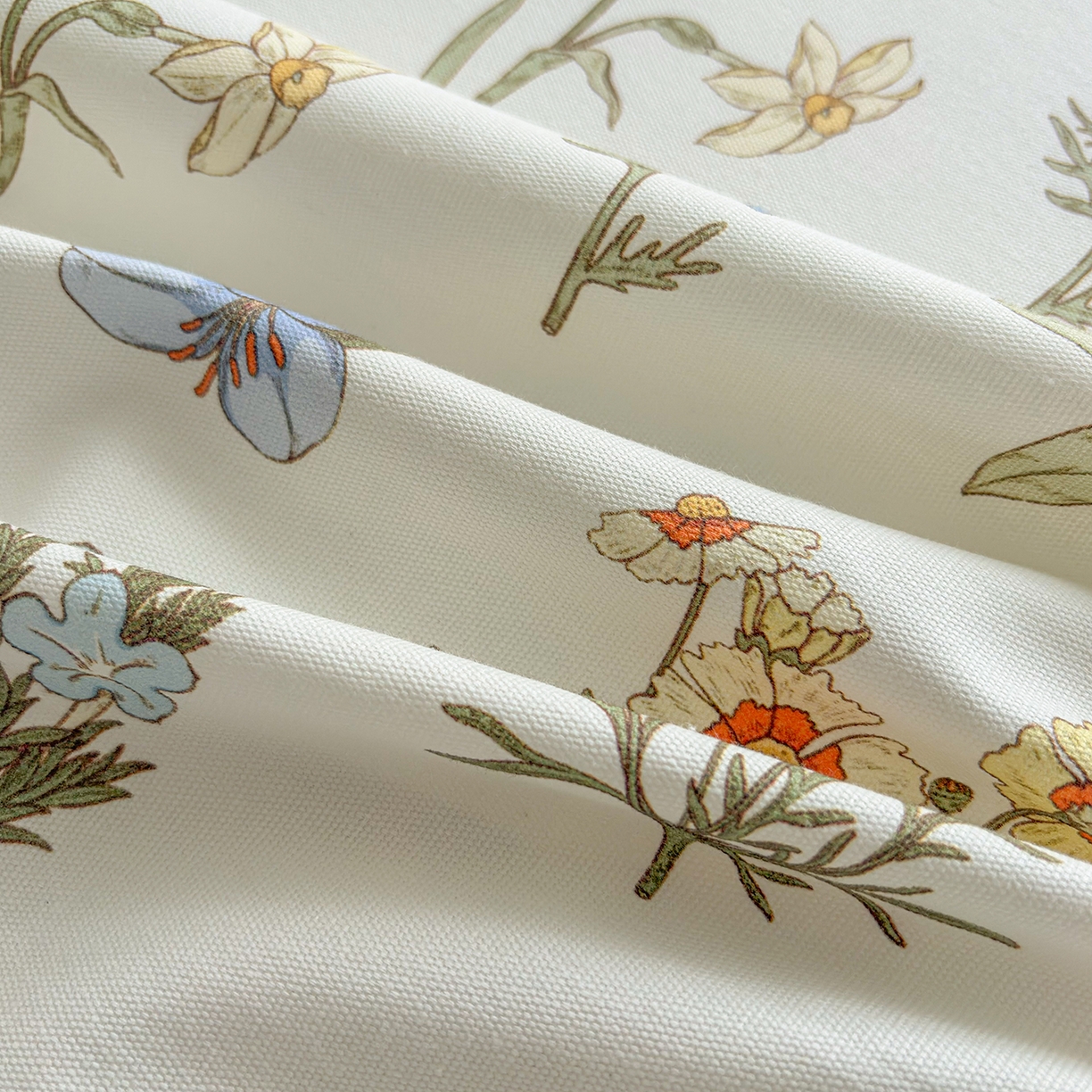 91家纺网 家纺一手货源 找家纺 慕梵家居 2026春夏新款全棉纯棉老粗布单床单 床单单件 小雏菊