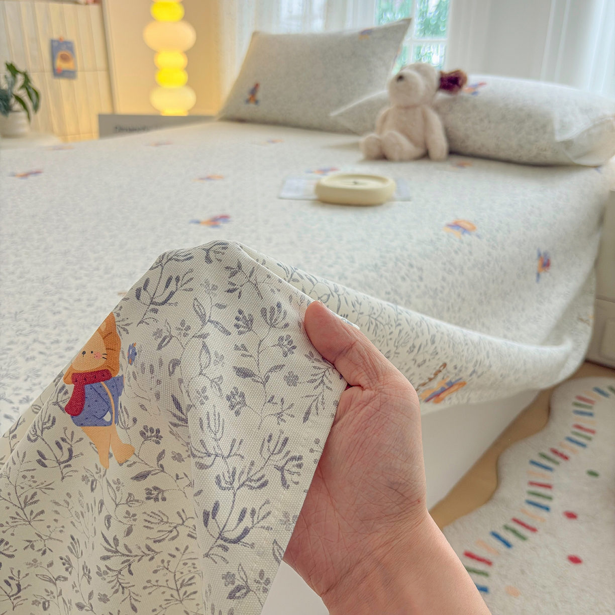 91家纺网 家纺一手货源 找家纺 慕梵家居 2026春夏新款全棉纯棉老粗布单床单 床单单件 辛巴