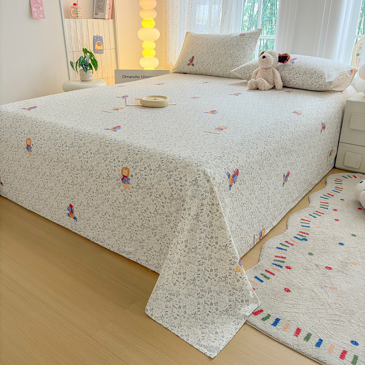 91家纺网 家纺一手货源 找家纺 慕梵家居 2026春夏新款全棉纯棉老粗布单床单 床单单件 辛巴