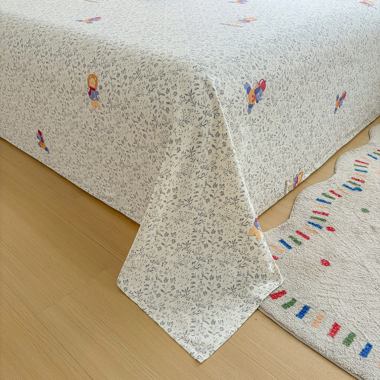 91家纺网 家纺一手货源 找家纺 慕梵家居 2026春夏新款全棉纯棉老粗布单床单 床单单件 辛巴