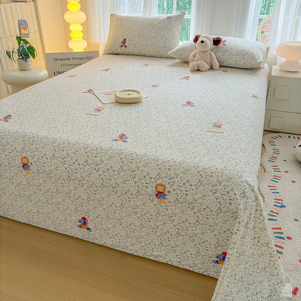 91家纺网 家纺一手货源 找家纺 慕梵家居 2026春夏新款全棉纯棉老粗布单床单 床单单件 辛巴