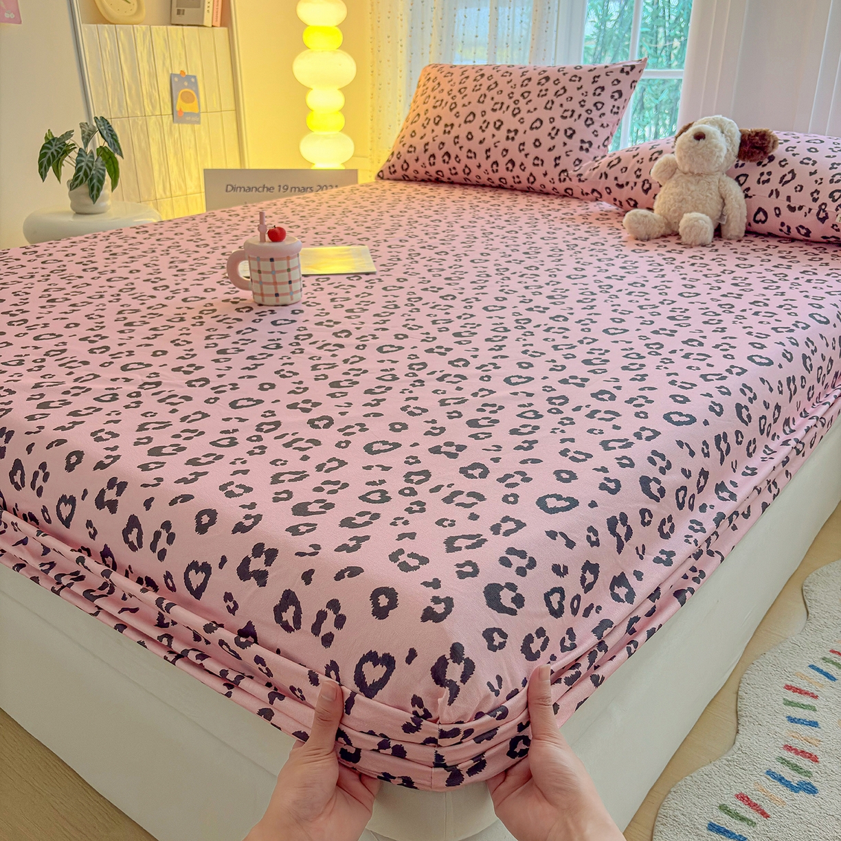 91家纺网 家纺一手货源 找家纺 （总）慕梵家居 2026春夏新款全棉纯棉老粗布单床笠 床笠单件