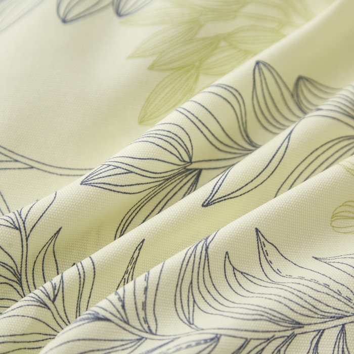 91家纺网 家纺一手货源 找家纺 慕梵家居 2026春夏新款全棉纯棉老粗布单床笠 床笠单件 繁花绿