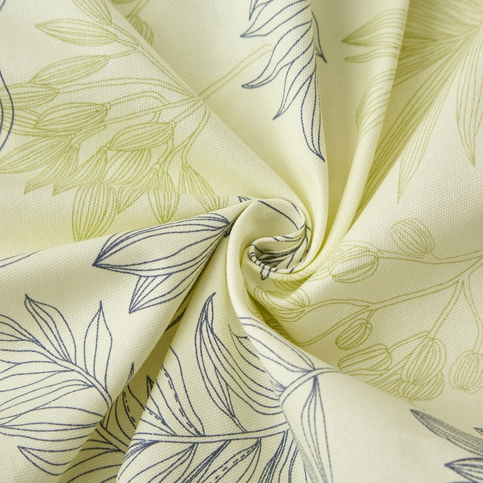 91家纺网 家纺一手货源 找家纺 慕梵家居 2026春夏新款全棉纯棉老粗布单床笠 床笠单件 繁花绿