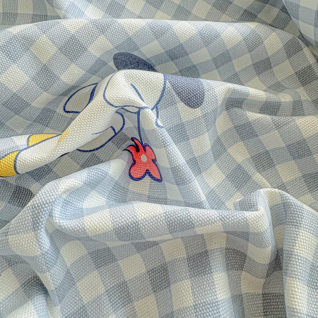 91家纺网 家纺一手货源 找家纺 慕梵家居 2026春夏新款全棉纯棉老粗布单床笠 床笠单件 小恐龙