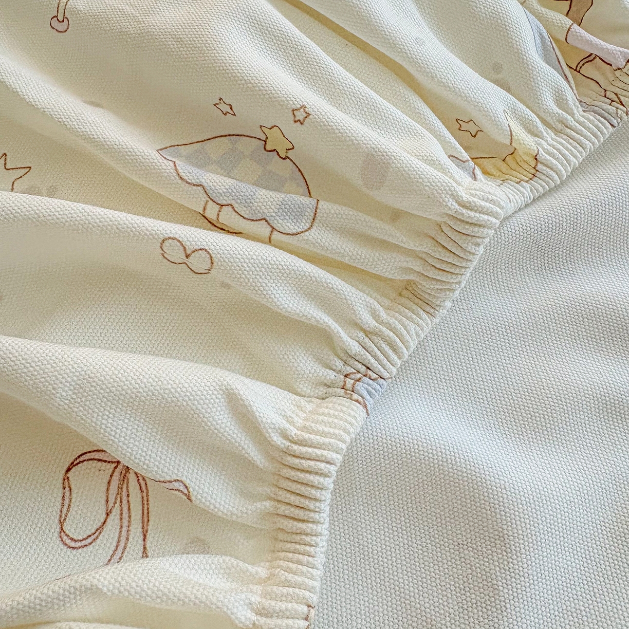 91家纺网 家纺一手货源 找家纺 慕梵家居 2026春夏新款全棉纯棉老粗布单床笠 床笠单件 小木马