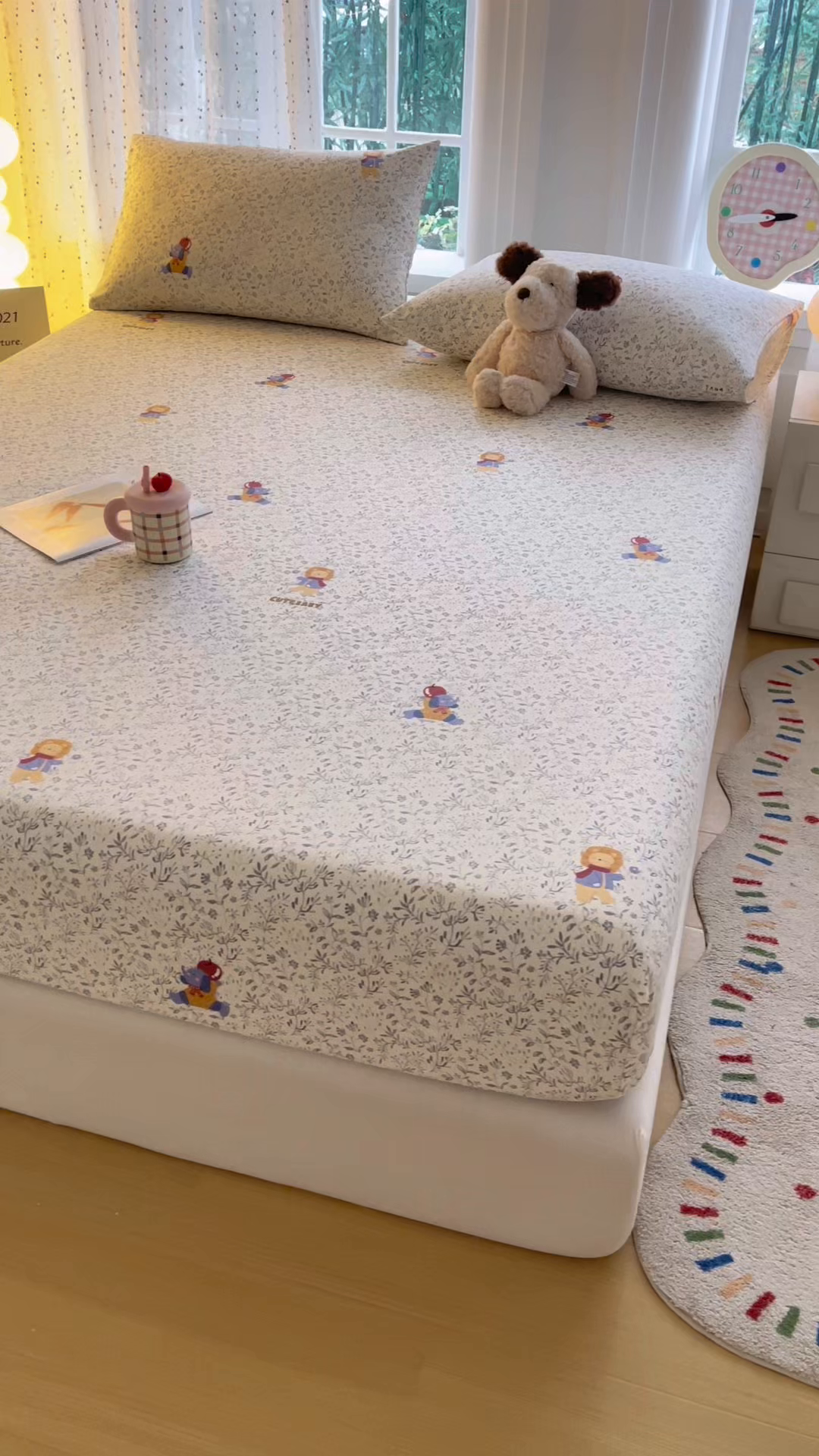 91家纺网 家纺一手货源 找家纺 慕梵家居 2026春夏新款全棉纯棉老粗布单床笠 床笠单件 辛巴