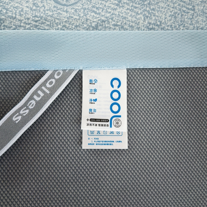 91家纺网 家纺一手货源 找家纺 牵梦萦家纺 2026新款立体浮雕压花工艺豆豆凉席三件套-平铺款 彩蝶-蓝