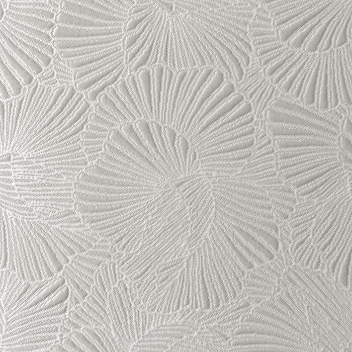 91家纺网 家纺一手货源 找家纺 牵梦萦家纺 2026新款立体浮雕压花工艺豆豆凉席三件套-平铺款 银杏叶-灰