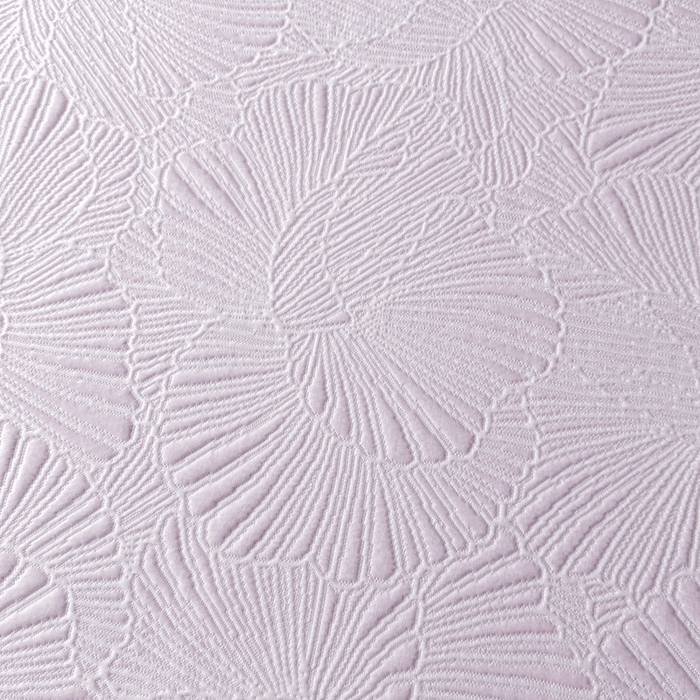 91家纺网 家纺一手货源 找家纺 牵梦萦家纺 2026新款立体浮雕压花工艺豆豆凉席三件套-平铺款 银杏叶-紫