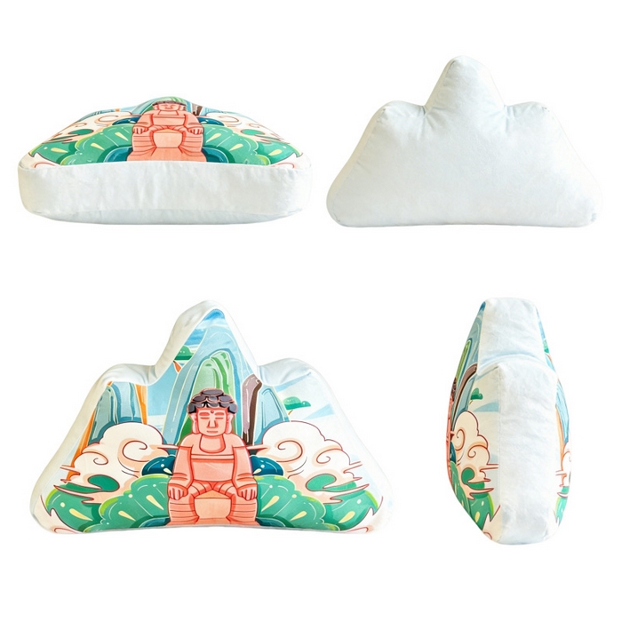 91家纺网 家纺一手货源 找家纺 新奇异 2026新款210克荷兰绒靠山抱枕 佛山靠山