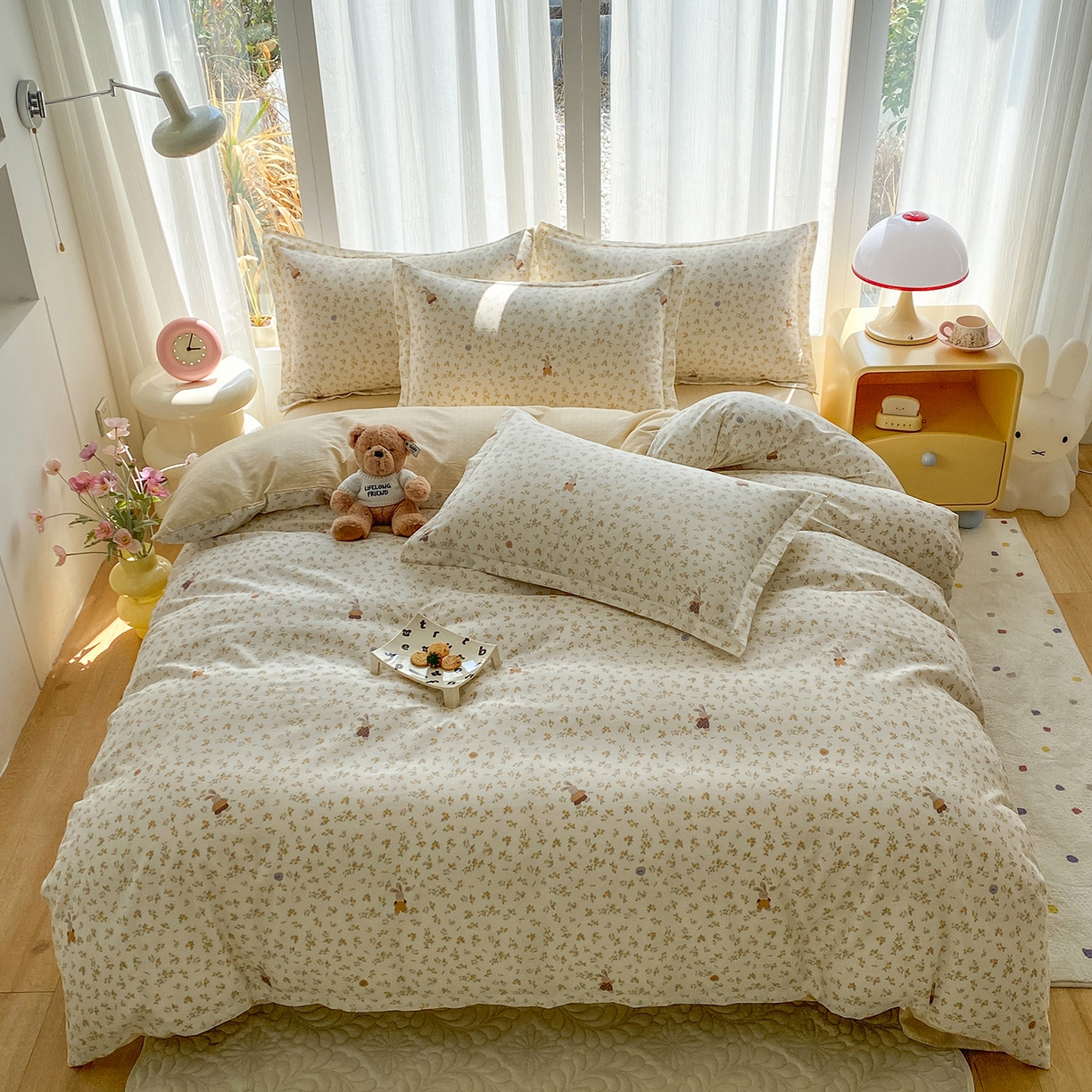 91家纺网 家纺一手货源 找家纺 （总）钰锦珀家纺 2026新款13070全棉直角床单三件套四件套