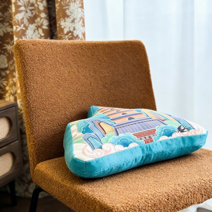 91家纺网 家纺一手货源 找家纺 新奇异 2026新款210克荷兰绒靠山抱枕 宝塔靠山