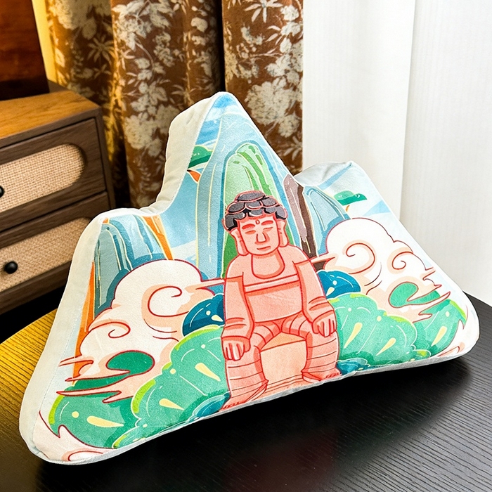 91家纺网 家纺一手货源 找家纺 新奇异 2026新款210克荷兰绒靠山抱枕 佛山靠山