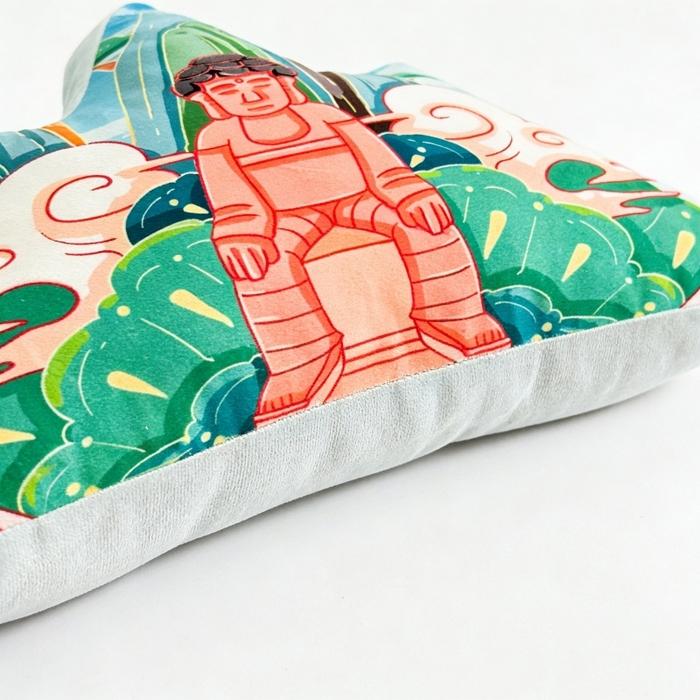 91家纺网 家纺一手货源 找家纺 新奇异 2026新款210克荷兰绒靠山抱枕 佛山靠山