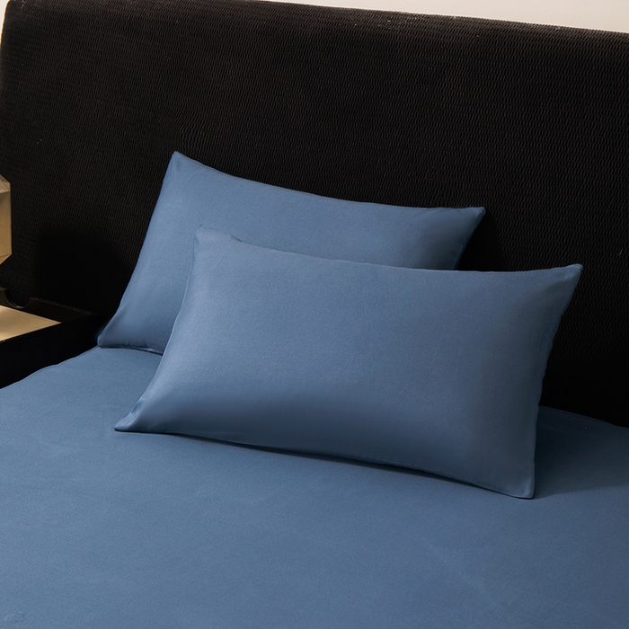 91家纺网 家纺一手货源 找家纺 米瑞娜 2026新款磨毛双层蕾丝花边床裙跨境全尺寸系列 宝蓝