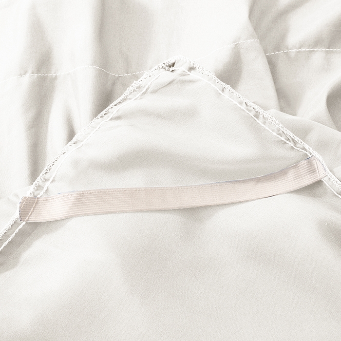 91家纺网 家纺一手货源 找家纺 米瑞娜 2026新款磨毛双层蕾丝花边床裙跨境全尺寸系列 白色