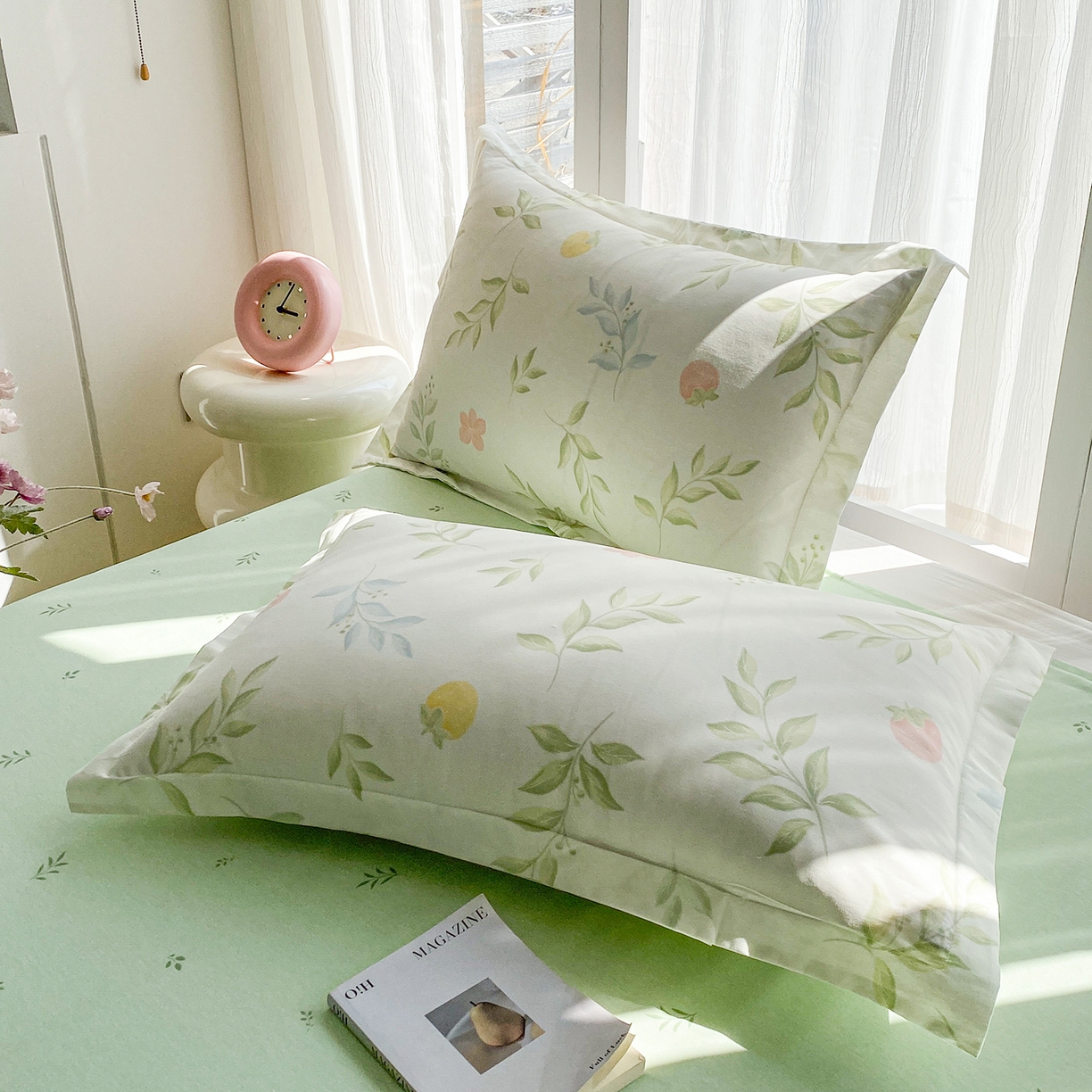 91家纺网 家纺一手货源 找家纺 钰锦珀家纺 2026新款13070全棉直角床单三件套四件套 童话花町