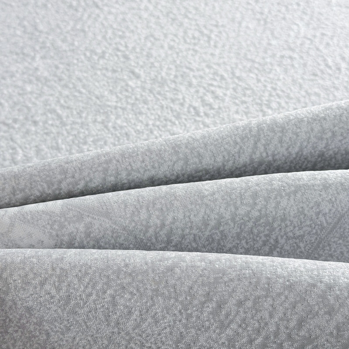 91家纺网 家纺一手货源 找家纺 牵梦萦家纺 2026新款立体浮雕压花工艺凉感豆豆凉席-床笠款 豆豆彩蝶-浅灰色